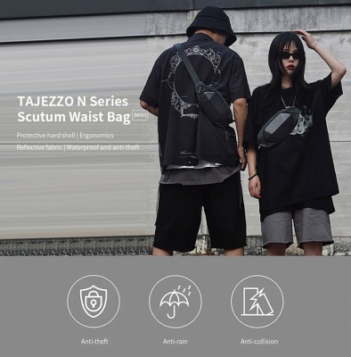 Сумка на пояс Xiaomi TAJEZZO N4-BLK01