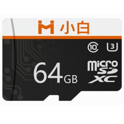 Карта памяти Xiaomi Xiaobai MicroSD 64GB  Class 10 U3