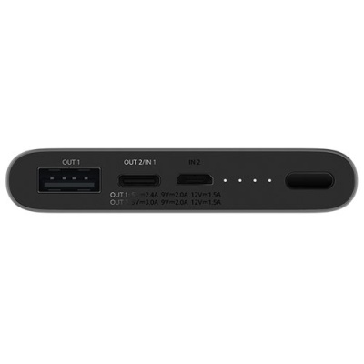 Внешний аккумулятор Xiaomi Mi Power Bank 3 10000 mAh (черный) (PLM12ZM)
