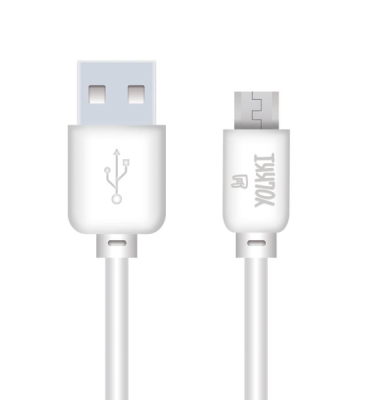 Кабель Type-C YOLKKI Standart 02 белый (1м) /max 2,1A