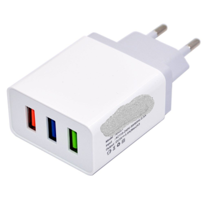 Зарядное устройство USB 3,0A AR001 (3USB) белый