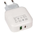 Сетевое зарядное устройство USB-C 3,0A (USB, Type-C, QC 3.0, PD, 18W) Borofone BA46A белый