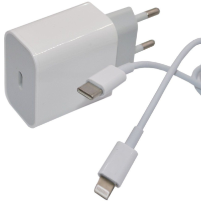 Сетевое зарядное устройство 8pin/lightning 3,6A (Type-C, QC 3.0, PD) Denmen DC06L белый