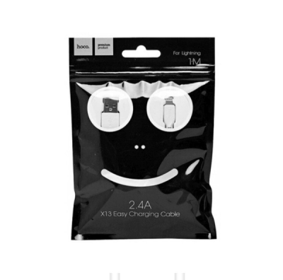 Кабель USB-Lightning 8-pin Hoco X13 белый (1м)