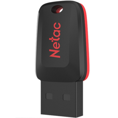 64GB USB 2.0 Flash Drive NETAC U197 mini черный/красный (NT03U197N-064G-20BK)