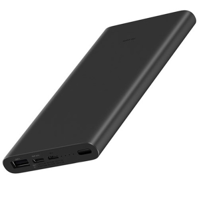 Внешний аккумулятор Xiaomi Mi Power Bank 3 10000 mAh (черный) (PLM12ZM)