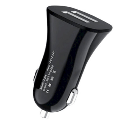 Автомобильная зарядка Denmen DZ06 (USB(2), 3.1A, 15W) черный