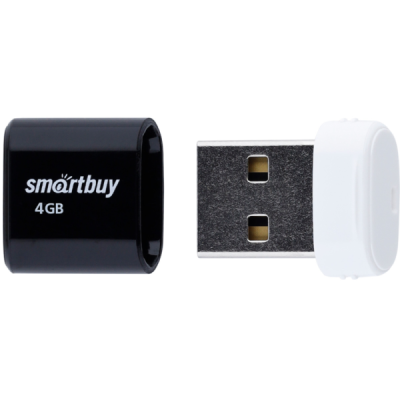4GB USB 2.0 Flash Drive SmartBuy Lara черный (SB4GBLara-K)