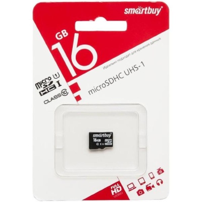 Карта памяти SmartBuy 16Gb MicroSDHC Class 10
