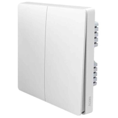Настенный выключатель двухклавишный Xiaomi Aqara Wall Light Switch (QBKG03LM)