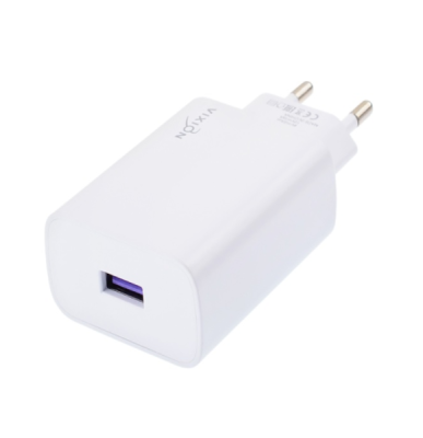 Зарядное устройство VIXION H11 (1-USB) Quick Charger 3.0 Lightning белый