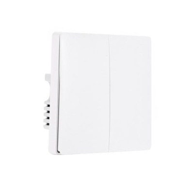 Беспроводной выключатель двухклавишный встраиваемый Xiaomi Aqara Smart Light Switch ZigBee