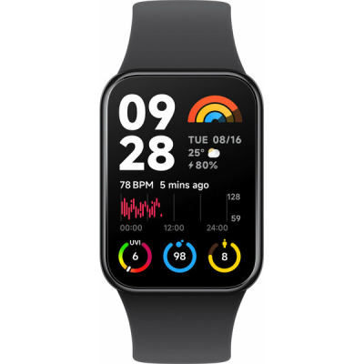 Фитнес-браслет Xiaomi Mi Band 8 Pro (черный) (BHR8017GL)