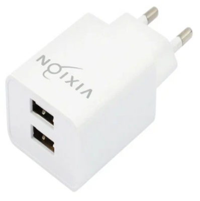 Зарядное устройство VIXION L7 (2-USB/2,1A) белый