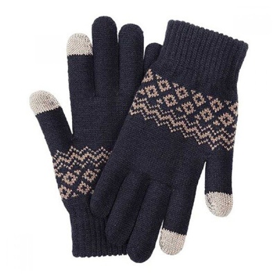 Перчатки Xiaomi Touchscreen Winter Wool Gloves (синий)