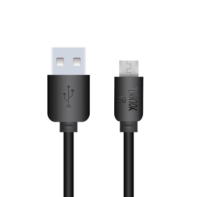 Кабель Micro USB YOLKKI Standart 01 черный (1м) /max 1,0A