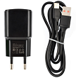 Зарядное устройство VIXION L5c (1-USB/2,1A) Type-C кабель черный 1м