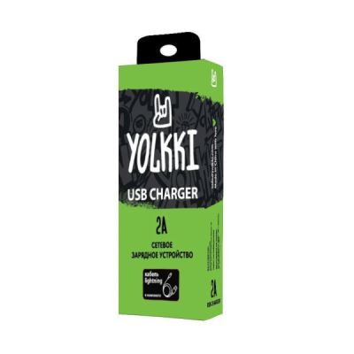 Кабель Lightning 8-pin2.1A Yolkki CL211-WNT белый