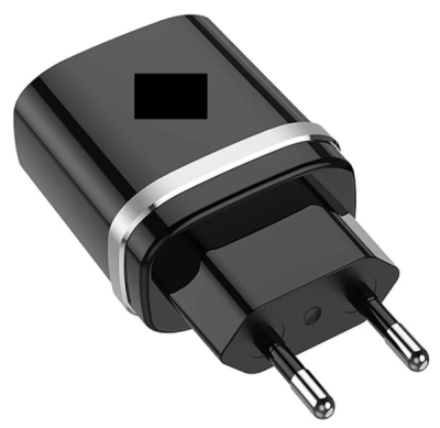 Зарядное устройство Hoco C12Q 1 USB 3A MAX черный