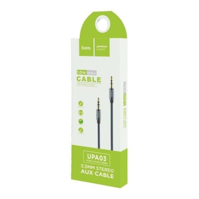 Кабель AUX Hoco UPA03 1m серебро