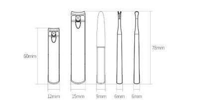 Маникюрный набор Xiaomi Nextool Nail Clipper Set White (MS20011)