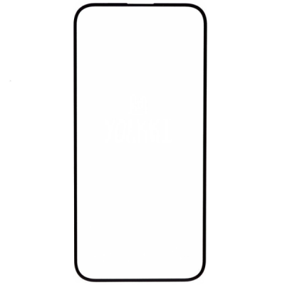 Защитное стекло iPhone 15/16 YOLKKI Progress 2,5D с рамкой черное /ЁЛКИ/тех.пак.