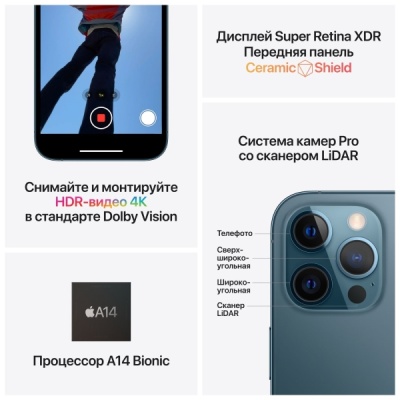 Смартфон Apple iPhone 12 Pro Max 256Gb (синий)
