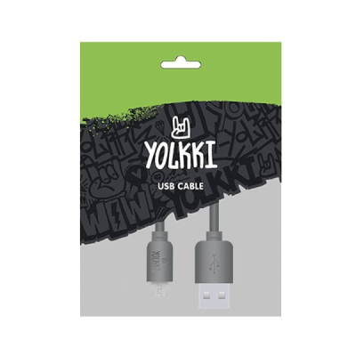 Кабель Micro USB YOLKKI Pro 01 pack белый (1м) /max 2,1A