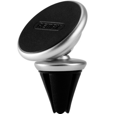 Автодержатель для телефона REMAX RM-C28 на дефлектор (с магнитом) серый