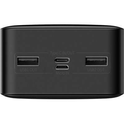 Внешний аккумулятор Baseus Bipow Digital Display 30000 mAh 15W (черный) (PPDML-K01)