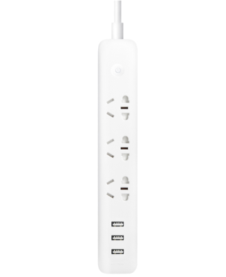Удлинитель Xiaomi Mi Power Strip 3 розетки + 3 USB Wi-Fi (QMCXB01ZN)