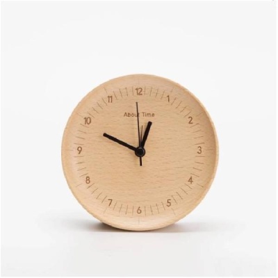 Часы Xiaomi Bela Design Mute Logs Wooden Alarm Clock