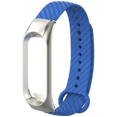 Ремешок для Xiaomi Mi Band 4 металлическая окантовка (Разные цвета)