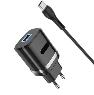 Зарядное устройство Hoco N1 Type-C 2.4A MAX черный