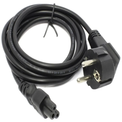 Кабель питания CEE7/7-IEC-C5 1м черный