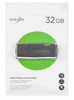 32GB USB Flash 2.0 VIXION Shark Eyes черная