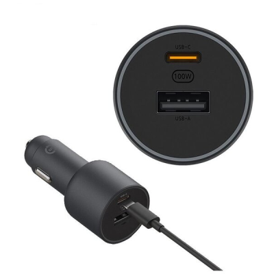 Автомобильная зарядка Xiaomi Car Charger 1A1C 100W (CC072M)