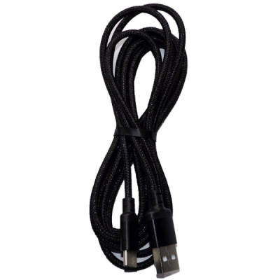 Кабель USB-USB-C [3.0A, 2m] Recrsi M24 черный