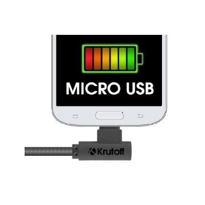Кабель Micro USB, U3-100m Spring (Черный)