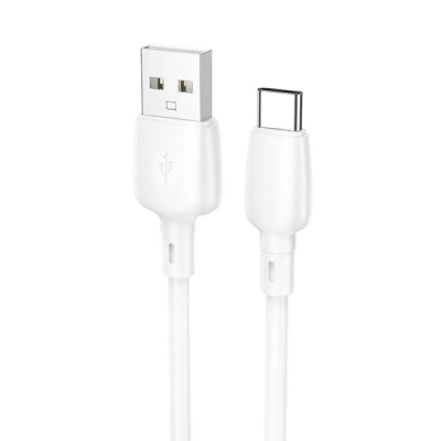 Кабель USB -Type-C Borofone BX93 (3А, PD 27W, 1m) белый