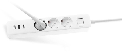 Удлинитель Xiaomi Mi Power Strip 3 розетки + 3 USB EU (XMCXB04QM) (белый)