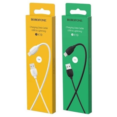 Кабель USB-Lightning Borofone BX19 1m белый