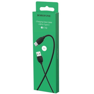 Кабель USB-USB-C Borofone BX19 (2.4A, 1m) черный