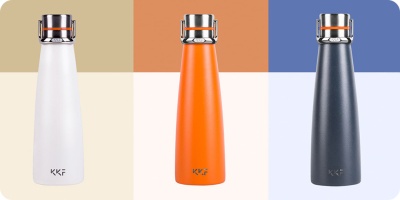 Умный термос Xiaomi KKF Smart Vacuum Cup 475ml с дисплеем (белый)