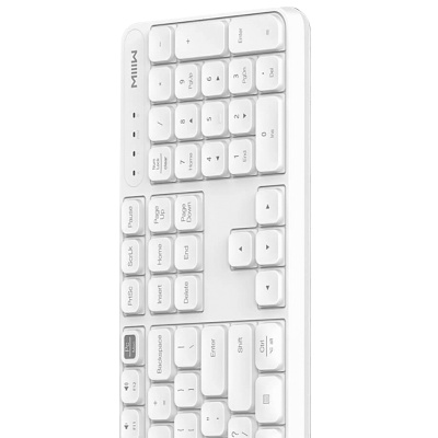 Клавиатура и мышь Xiaomi MIIIW Wireless Set (белый) (MWWC01)