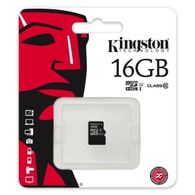 Карта памяти Kingston 16Gb MicroSDHC Class 10